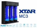 Xtar MC3 - 3 Schacht USB Akkuladegerät